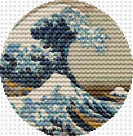 Great Wave Off Of Kanagawa - Circle