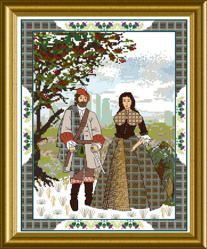click here to view larger image of Scottish Lovers Tapestry B, The (chart)
