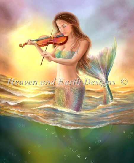 click here to view larger image of Mini Mermaid With A Violin - Alena Lazareva (chart)