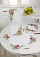 click here to view larger image of Spring Flowers Table Cloth (Lower) (counted cross stitch kit)