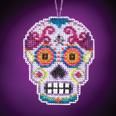 click here to view larger image of Morado - Calavera Charmed Ornament (counted cross stitch kit)