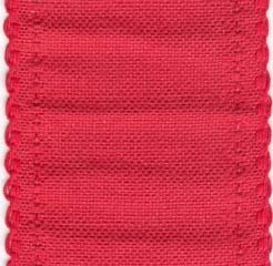 Red With Scalloped Border Banding - 24ct