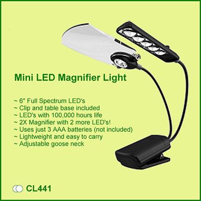 Mini LED Magnifier Light