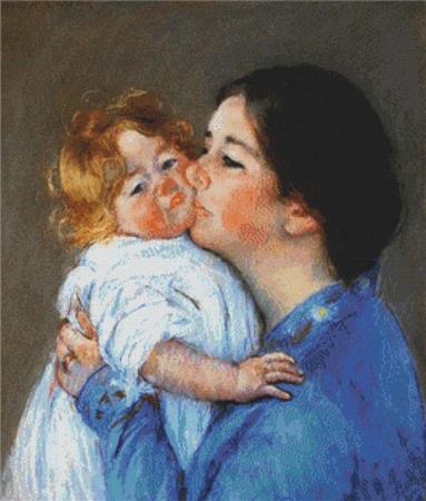 click here to view larger image of Kiss For Baby Anne, A  (Mary Cassatt) (chart)
