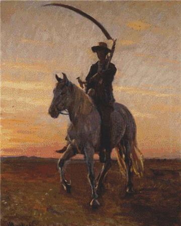 Young Man Riding Home