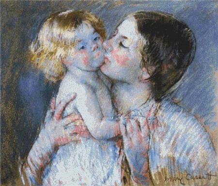 Kiss For Baby Anne 2, A  (Mary Cassatt)
