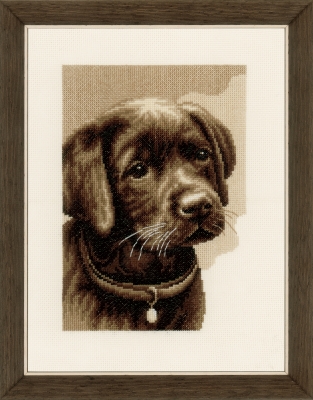 click here to view larger image of Labrador Puppy (counted cross stitch kit)