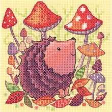 click here to view larger image of Hedgehog - Woodland Creatures (Aida) (counted cross stitch kit)