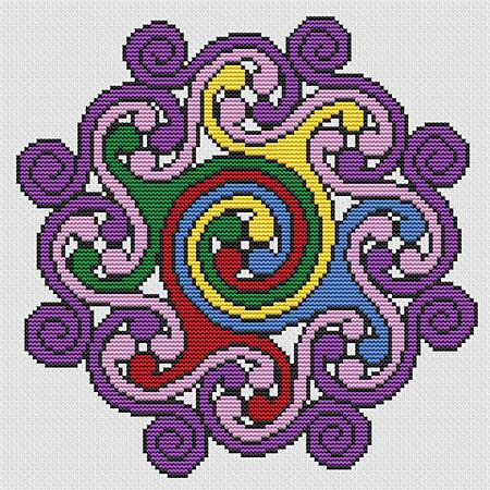 click here to view larger image of Celtic Spiral Mandala (chart)