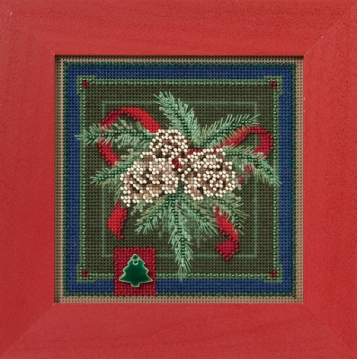 click here to view larger image of Festive Pine (counted cross stitch kit)