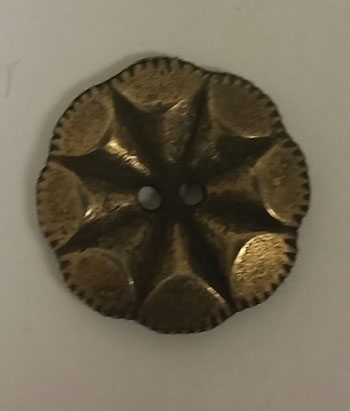 Olde Brass Button - Cone Flower