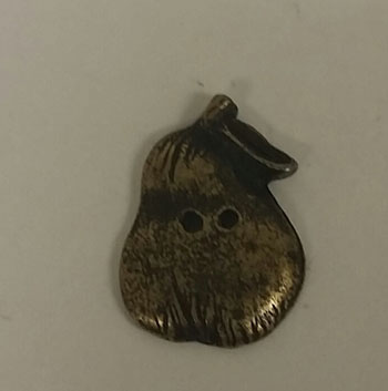 Olde Brass Button - Pear