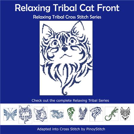 Relaxing Tribal Cat Front