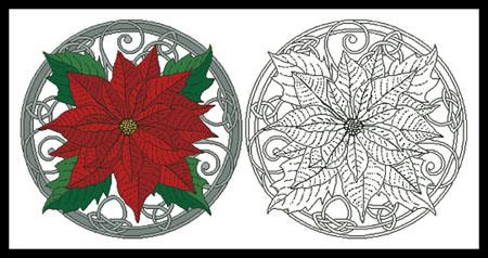 Poinsettia and Keltic Knots  (Rosiland Solomon)