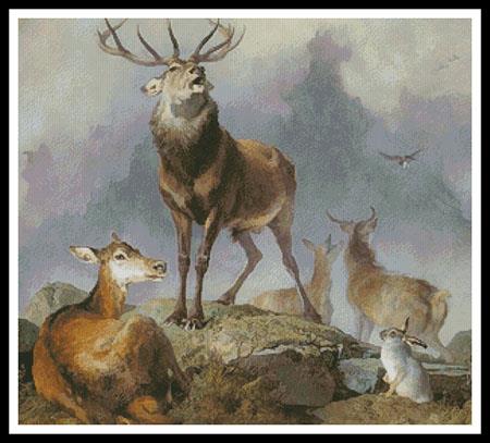 click here to view larger image of Scene In Braemar  (Sir Edwin Landseer) (chart)