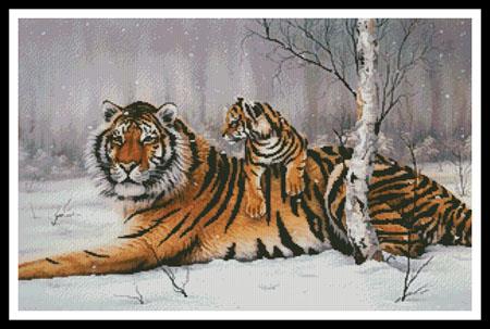 click here to view larger image of Tiger and Cub  (Howard Robinson) (chart)