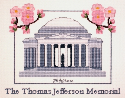 click here to view larger image of Thomas Jefferson Memorial (counted cross stitch kit)