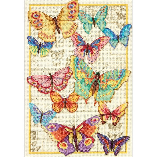 click here to view larger image of Butterfly Beauty (counted cross stitch kit)
