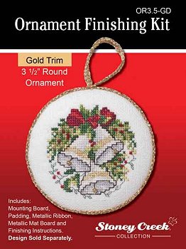 Ornament Finishing Kit - 3-1/2in Round - Gold