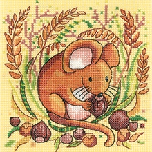 click here to view larger image of Mouse - Woodland Creatures (Aida) (counted cross stitch kit)