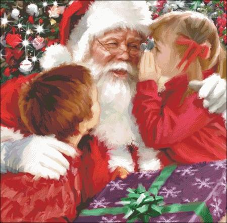 click here to view larger image of Whispering To Santa (chart)
