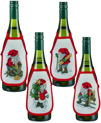 Santas Bottle Aprons
