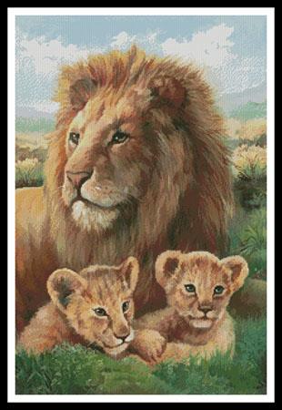 Lion And Cubs  (Luis Bargallo)