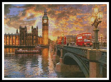 click here to view larger image of Westminster Sunset  (Dominic Davison) (chart)