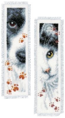 Dog and Cat Bookmark (Set of 2)