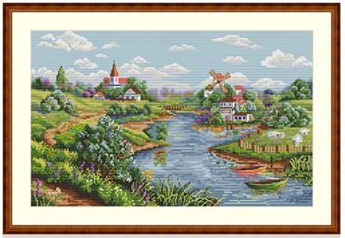 click here to view larger image of Spring View (counted cross stitch kit)