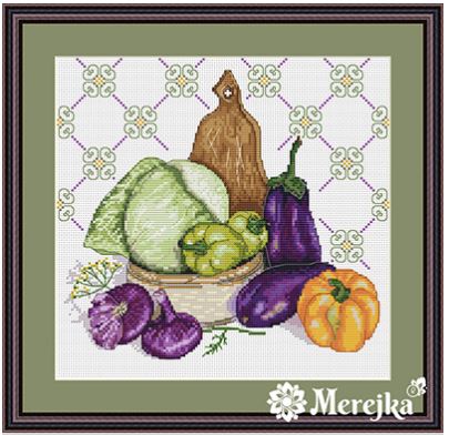 click here to view larger image of Stil Life Le Pourpre (counted cross stitch kit)