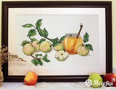 click here to view larger image of Honey Apples (counted cross stitch kit)