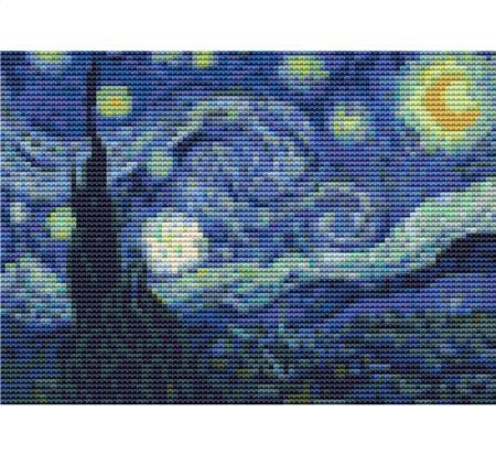 Starry Night , The - Mini Chart (Vincent Van Gogh)