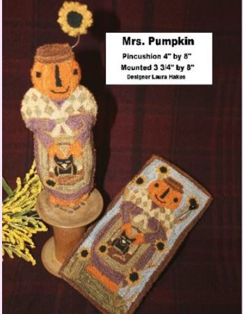Mrs Pumpkin (Punchneedle)