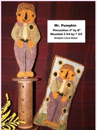 Mr Pumpkin (Punchneedle)