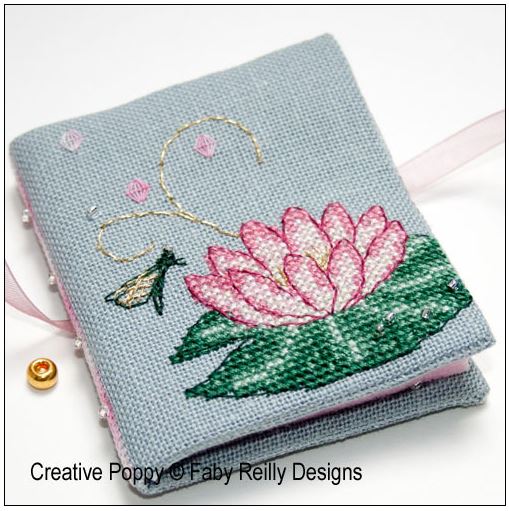 click here to view larger image of Pink Lotus Needlebook (chart)