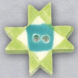 Lime Ohio Star Ceramic Button