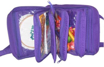 Oval Craft Bag - Purple