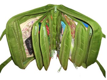 Oval Craft Bag - Lime Green
