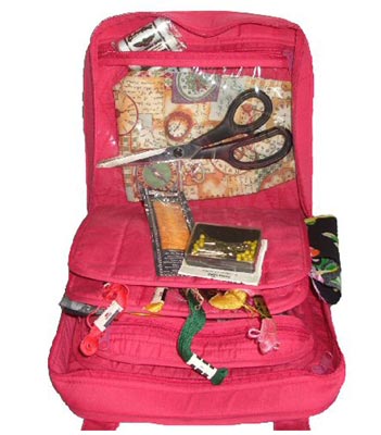Oval Craft Bag - Fuchsia Pink