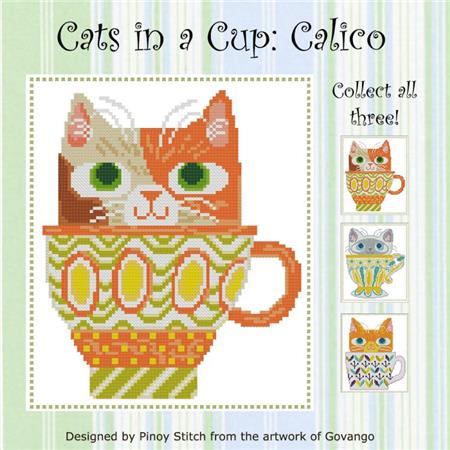 Cats In A Cup - Calico
