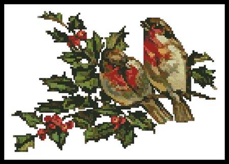 Birds And Holly
