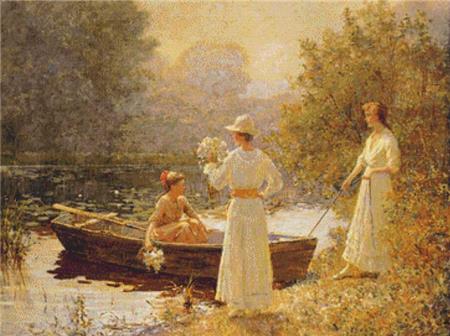 Afternoon At The Pond - (Abbott Fuller Graves)