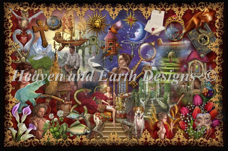 click here to view larger image of Gilded Reverie Lenormand (chart)