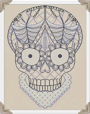 click here to view larger image of Lace Skull (chart)