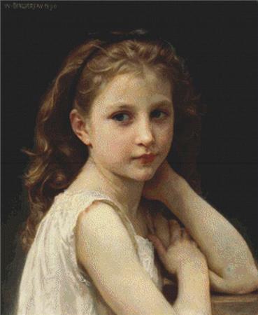 Head Of A Young Girl (William-Adolphe Bouguereau)