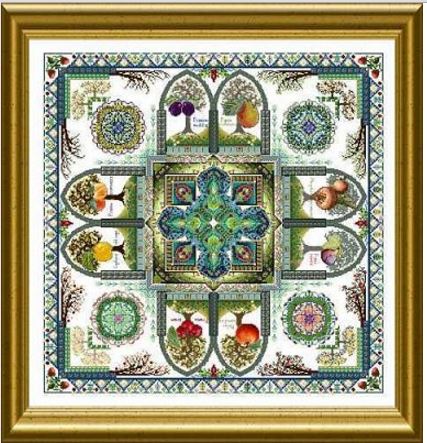 click here to view larger image of Medieval Fruit Garden Mandala, The - Pomarium (chart)