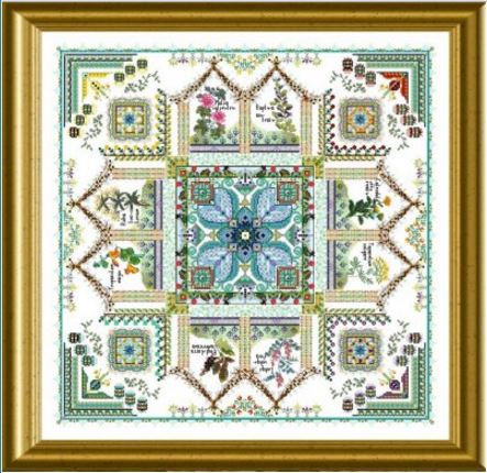 click here to view larger image of Medieval Dyer's Garden Mandala, The - Tinctorium (chart)