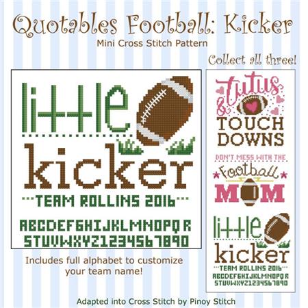 click here to view larger image of Quotables Football Kicker (chart)