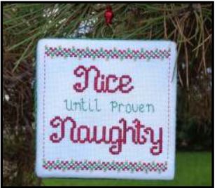 Nice Until Proven Naughty Ornament